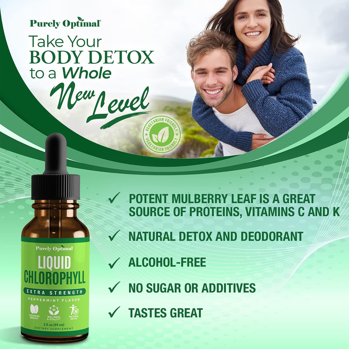 Premium Chlorophyll Liquid Drops - 118 Servings, 100% Natural & Gluten Free | Non-GMO, USA Made