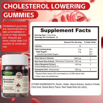 Cholesterol Lowering Gummies with Plant Sterols & Stanols – LDL Support