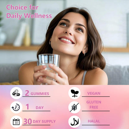 Premium Feminine Balance Gummies - 2 Pack (120 Gummies) | Immune Support, Vegan & Gluten-Free