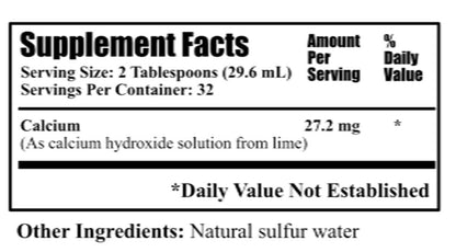 Daily's Lime Water™ 16 oz - Saturated Calcium Hydroxide in Sulfer Water Solution