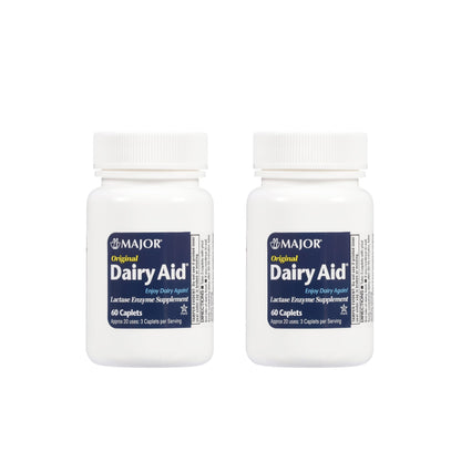 Dairy Aid Lactase Enzyme Caplets (Lactaid Original) 9000 FCC, 120 Ea