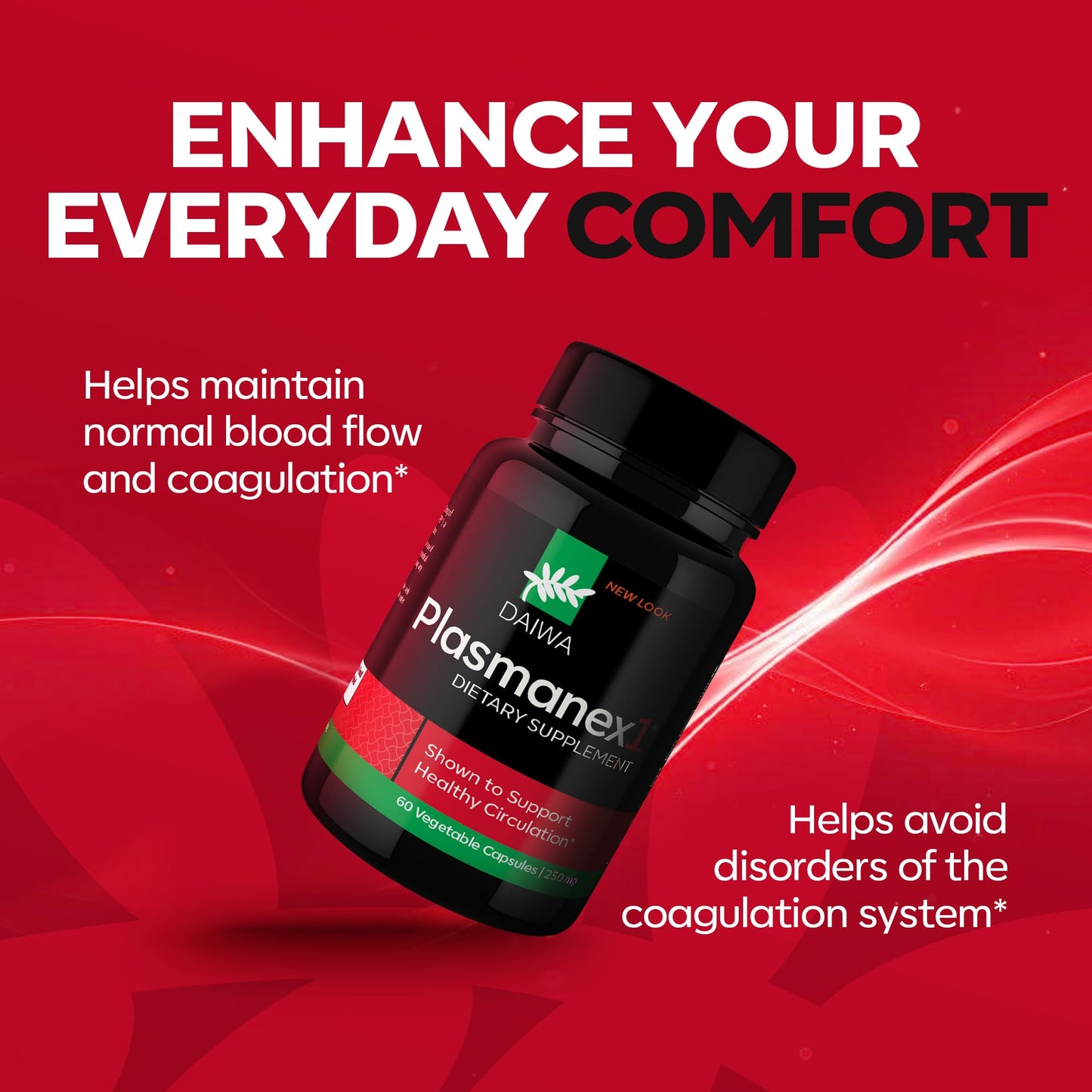 Daiwa Plasmanex 1 – Blood Circulation Supplement | 60 Vegan Capsules