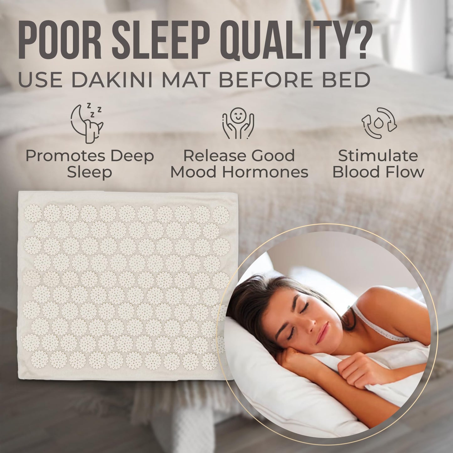 Dakini Acupressure Mat & Pillow Set – Full-Body Pain Relief