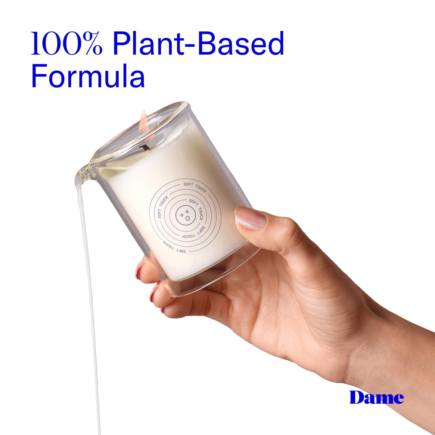 Dame Massage Oil Candle - Plant-Based, Kava Kava, Soft Touch