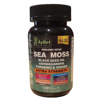 Organic Irish Sea Moss & 16-in-1 Herbal Capsule – Halal, Vegan