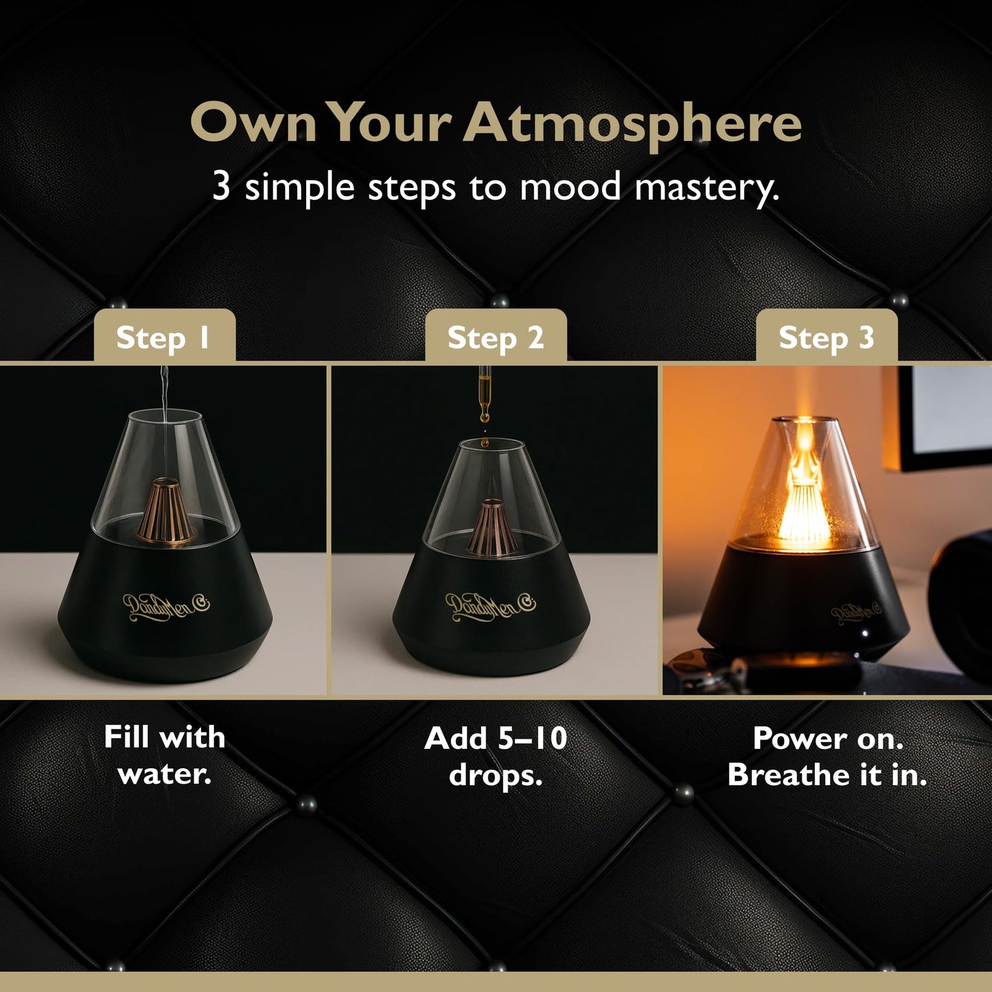 DandyMen Diffuser Oils - Premium Aromatherapy | Saffron Ember Scent