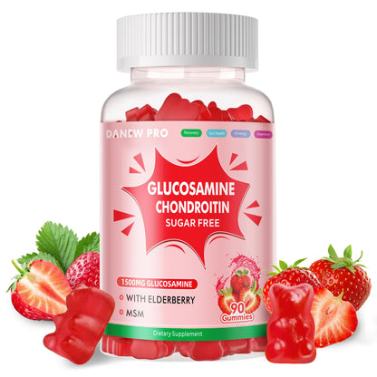 DANEW Pro Glucosamine Chondroitin Gummies with MSM & Elderberry – Joint Support