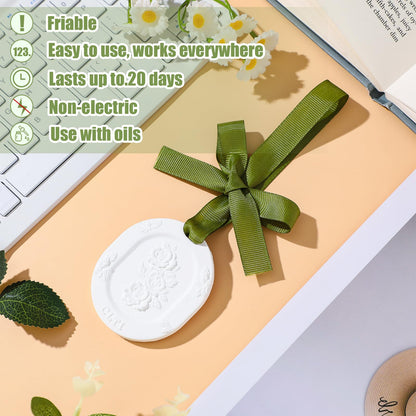 Dansib 6 Pcs Passive Diffusers for Essential Oils – 6 Aroma Flower Car Diffusers (Non-Electric, Classic 2.72 x 3.31 in)