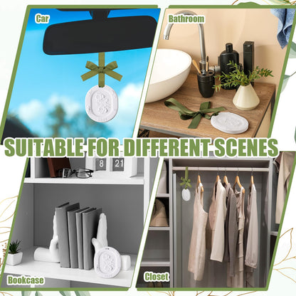 Dansib 6 Pcs Passive Diffusers for Essential Oils – 6 Aroma Flower Car Diffusers (Non-Electric, Classic 2.72 x 3.31 in)