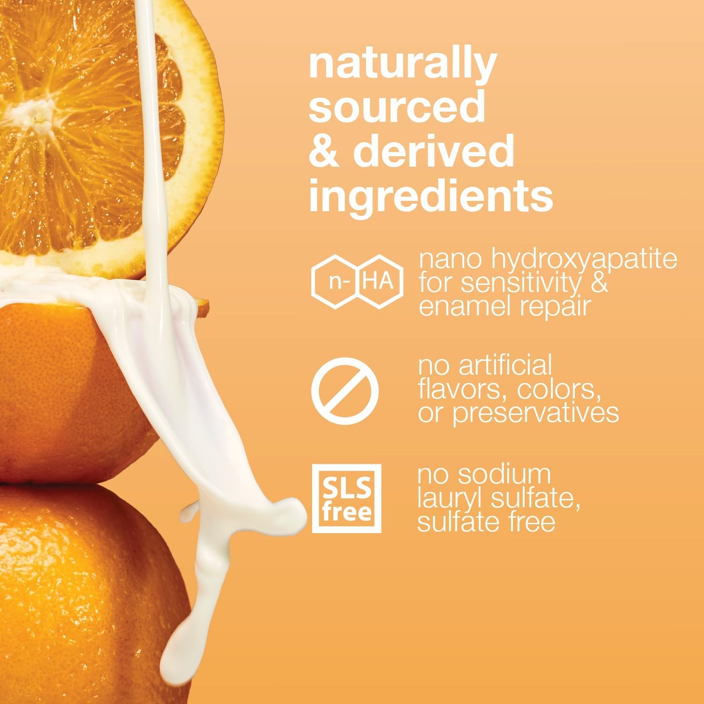 Davids Hydroxi Fluoride-Free Nano Hydroxyapatite Toothpaste – Enamel Health & Whitening, 4 oz, Orange Vanilla, Made in USA