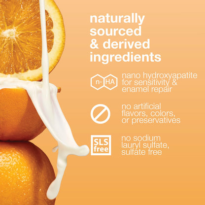 Davids Hydroxi Fluoride-Free Nano Hydroxyapatite Toothpaste – Enamel Health & Whitening, 4 oz, Orange Vanilla, Made in USA