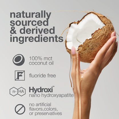 Davids Nano Hydroxyapatite Oil Pulling Mouthwash – 9 oz, Mint, MCT Coconut Oil