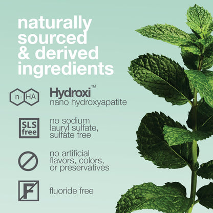 Davids Hydroxi Nano Hydroxyapatite Toothpaste – Fluoride Free, SLS Free, Whitening & Remineralizing, 4 oz, Made in USA