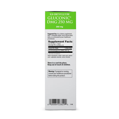 DAVINCI Gluconic DMG 250mg - Immune, Heart & Brain Support - 90 Chewables