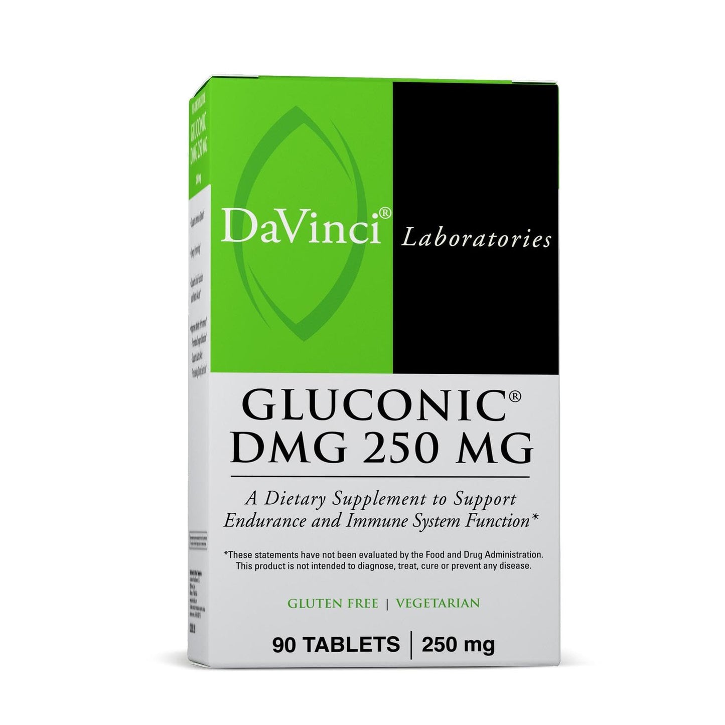 DAVINCI Gluconic DMG 250mg - Immune, Heart & Brain Support - 90 Chewables