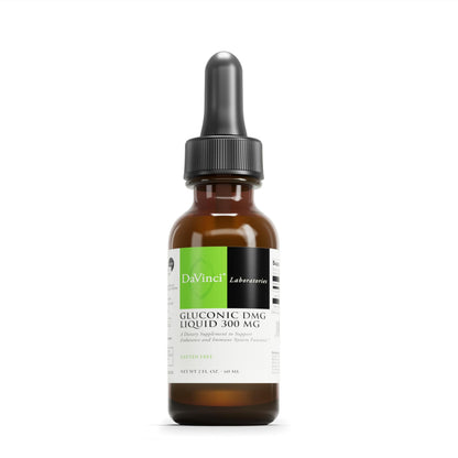DAVINCI Labs Gluconic DMG Liquid 300mg - Immune, Muscle Function, Heart & Brain Support - 2 fl oz (60 Servings)