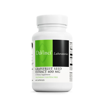 DAVINCI Labs Grapefruit Seed Extract 400 mg – GI & Digestive Health (60 capsules)