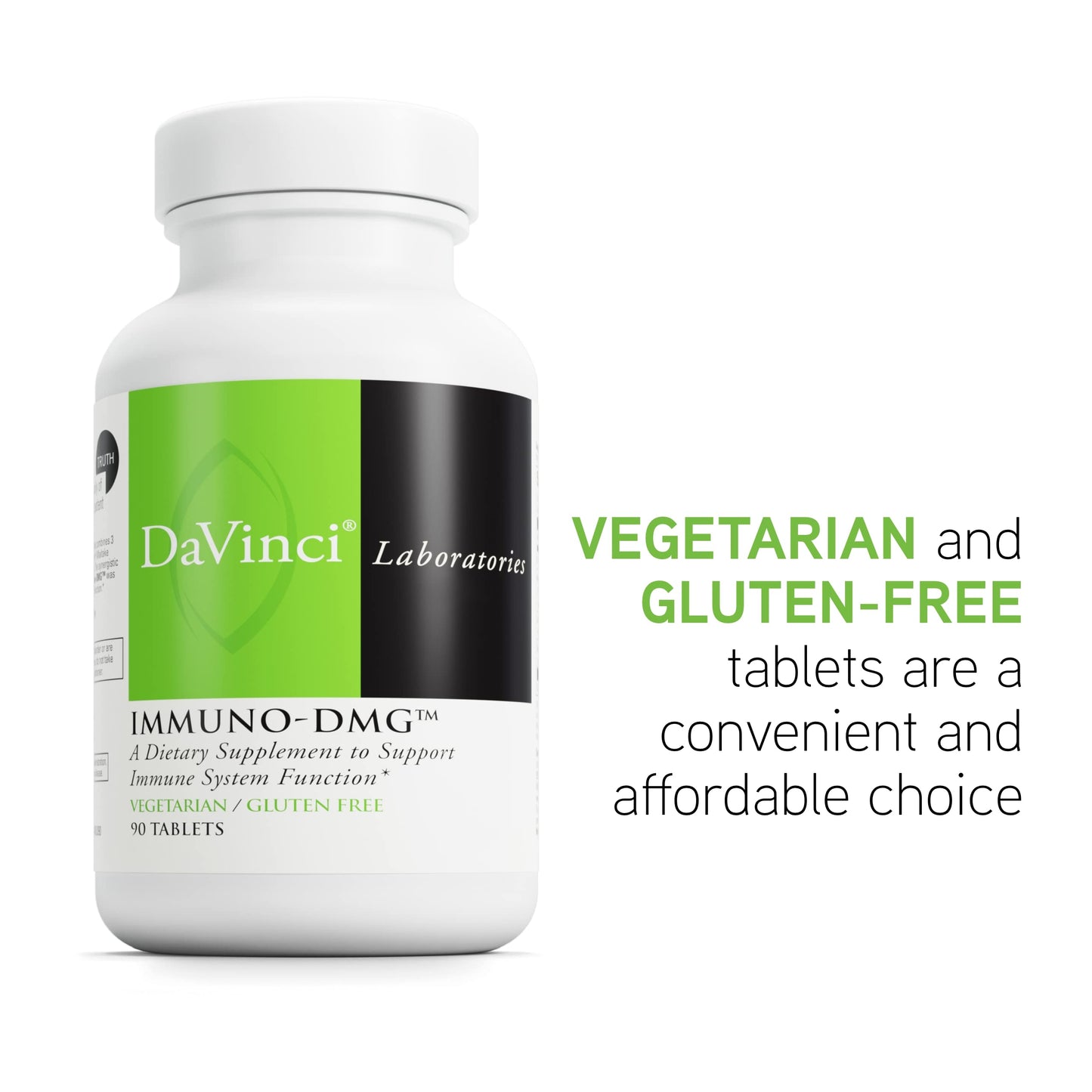 DAVINCI Labs Immuno-DMG – Immune Support Dietary Supplement, 90 Vegetarian Tablets (Gluten-Free)