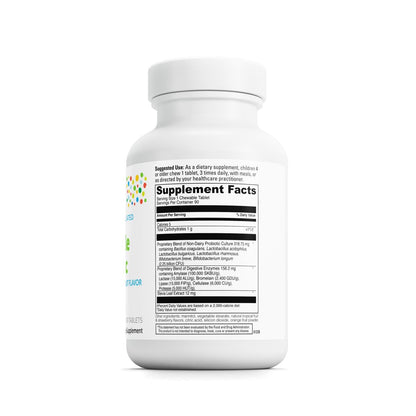 Kidbiotic Chewables for Kids – Probiotics, Enzymes & Immunity | Tropical Fruit (90 Tabs)