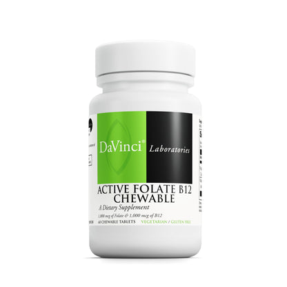 DAVINCI Labs Active Folate B12 Chewable – Heart Health & Immune Support