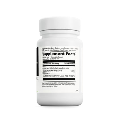 DAVINCI Labs Active Folate B12 Chewable – Heart Health & Immune Support