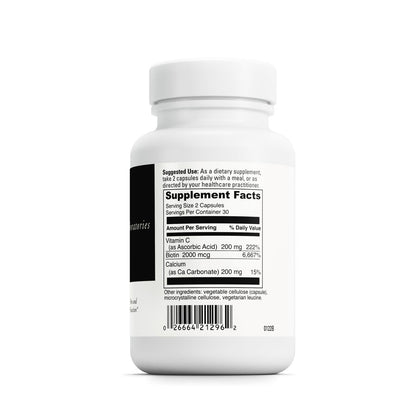DAVINCI Labs Biotin – Skin, Hair & Nail Health + Intestinal Flora Support – 60 Capsules (Pack of 2)