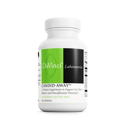 DAVINCI Labs Candid-Away - Digestive Gut Health Support, Immune System Support with Digestive Enzymes, Calcium, Magnesium & More* - 90 Vegetarian Capsules (30 Servings)