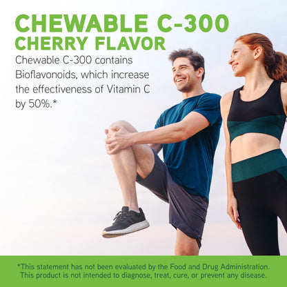 DaVinci Labs Chewable C-300 Vitamin C - Immune Support, Collagen & Cholesterol
