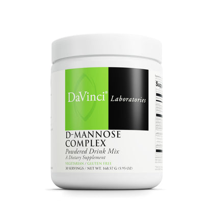 DAVINCI Labs D-Mannose Complex - Powder Drink Mix for Immune & Urinary Health | 30 Servings (168.57 g)