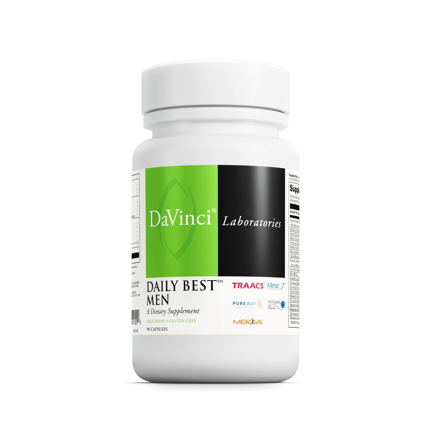 DAVINCI Labs Daily Best Men – Multivitamin for Men (Vegetarian, Gluten-Free) – 90 Capsules