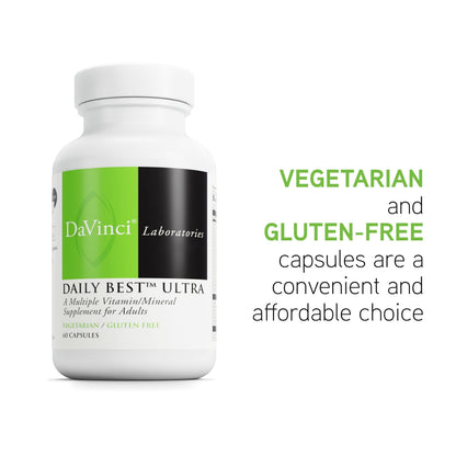 DAVINCI Labs Daily Best Ultra – 60 Veg Caps | Cardio & Bone Health
