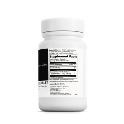 DAVINCI Labs Glucosamine Sulfate 500 mg | Gluten-Free 120 Capsules