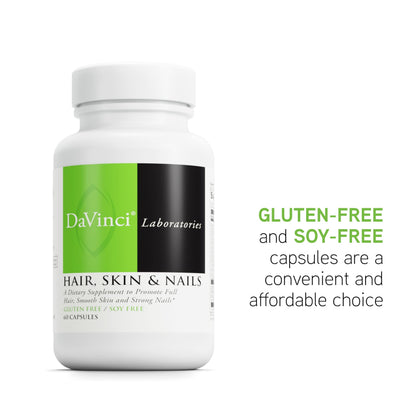 DaVinci Labs Hair, Skin & Nails – Gluten-Free, 60 Capsules