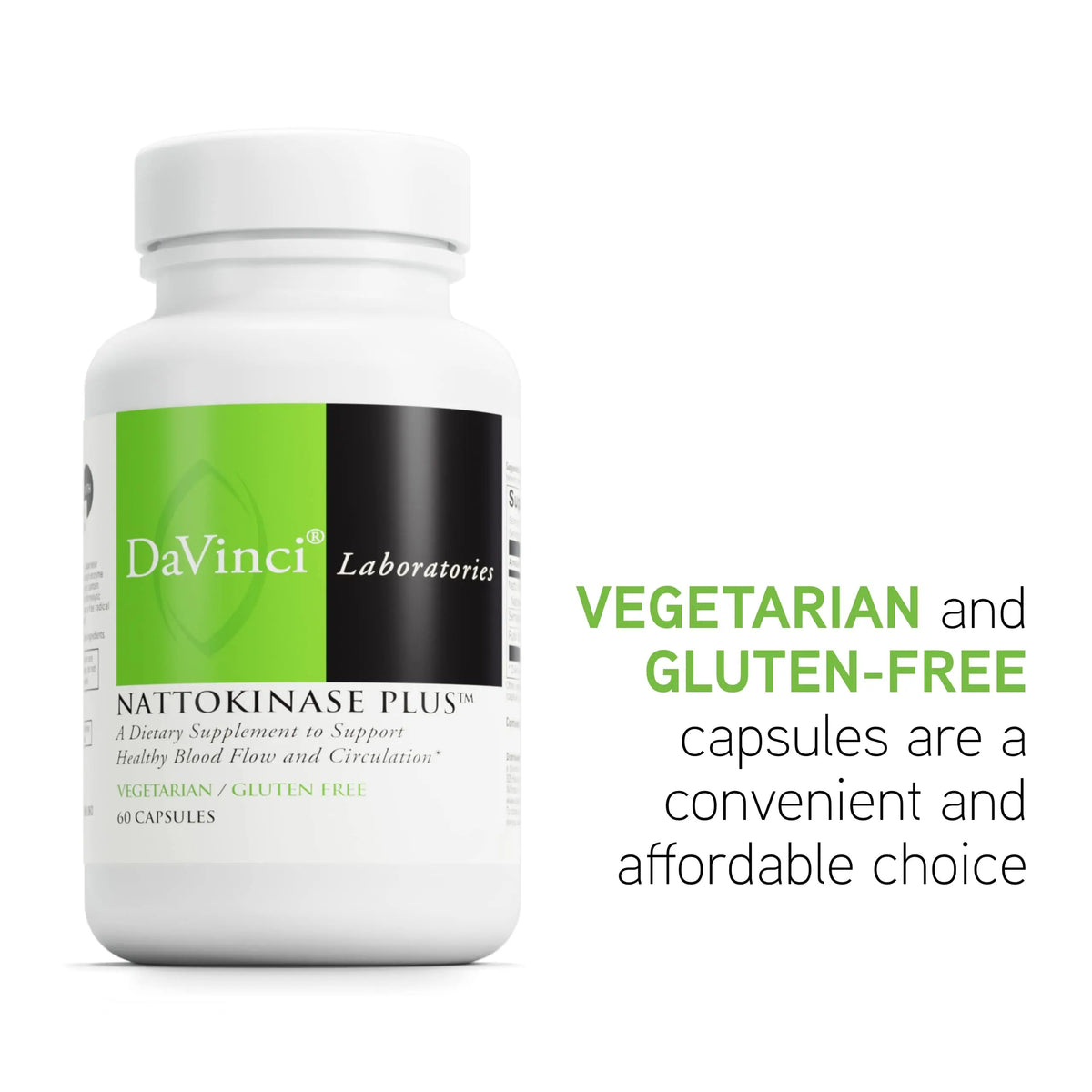 DAVINCI Labs Nattokinase Plus — High-Potency Nattokinase + Antioxidant Support for Circulation | Gluten Free, 60 Veg Capsules BritishVita | Premium UK Vitamins & Wellness Supplements