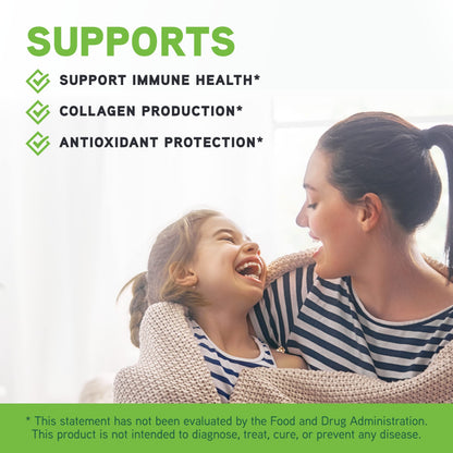 DAVINCI Labs Poten-C 500 – Immune Support & Collagen Health Vitamin C Supplement | Vegetarian & Gluten-Free | 90 Tablets