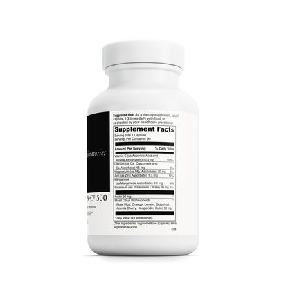 DAVINCI Labs Poten-C 500 – Immune Support & Collagen Health Vitamin C Supplement | Vegetarian & Gluten-Free | 90 Tablets