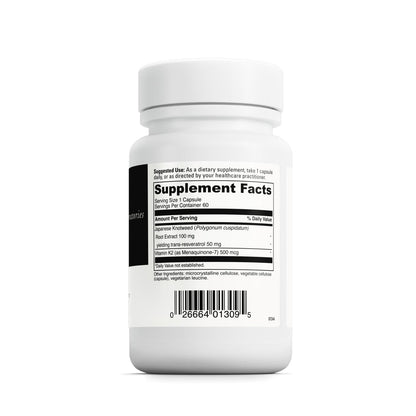 DaVinci Labs Vitamin K2 & Resveratrol – Bone & Heart Health (60 Caps) – Vegetarian, Gluten-Free, Soy-Free