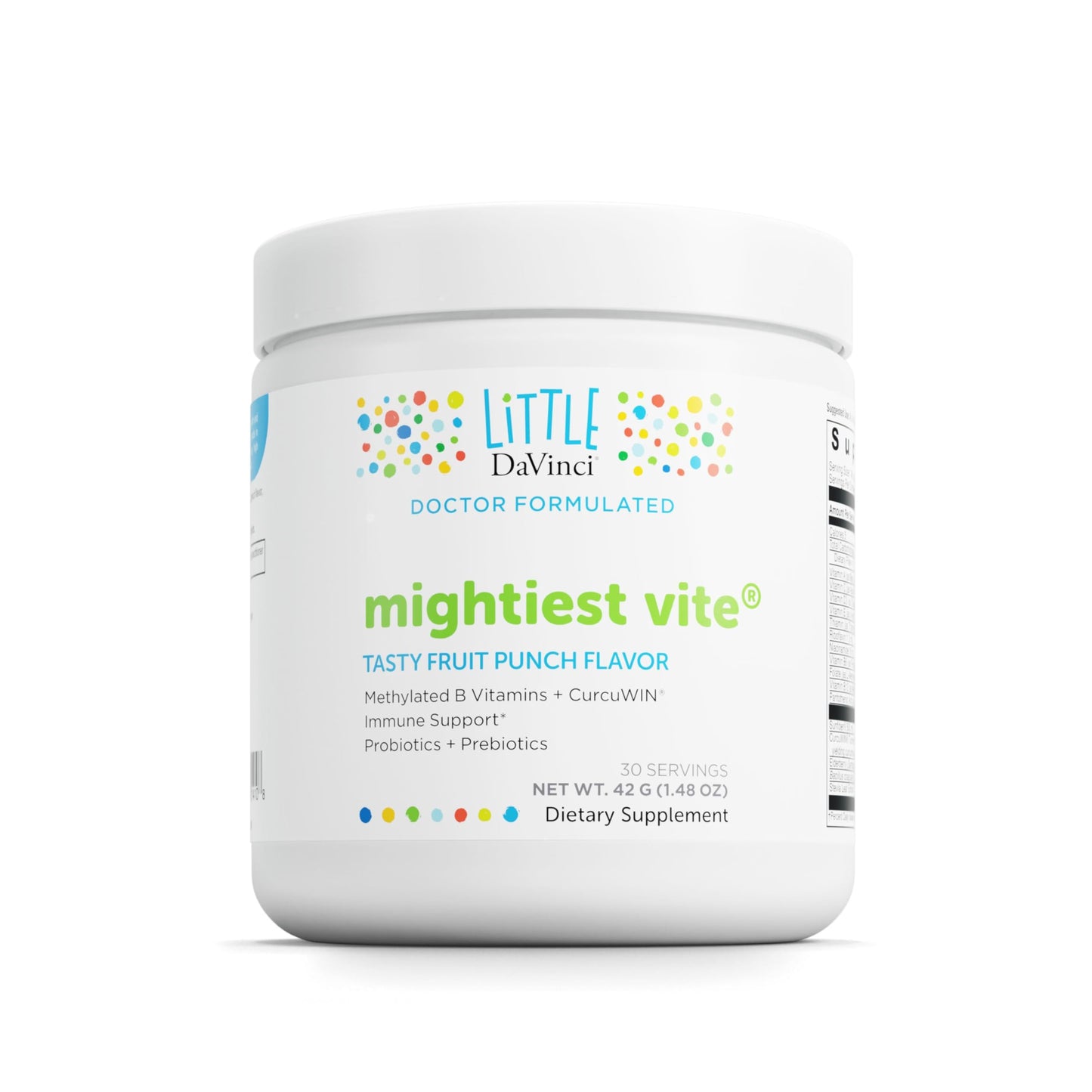 DAVINCI Little Mightiest Vite Kids Multivitamin with Probiotics & Prebiotics – Fruit Punch