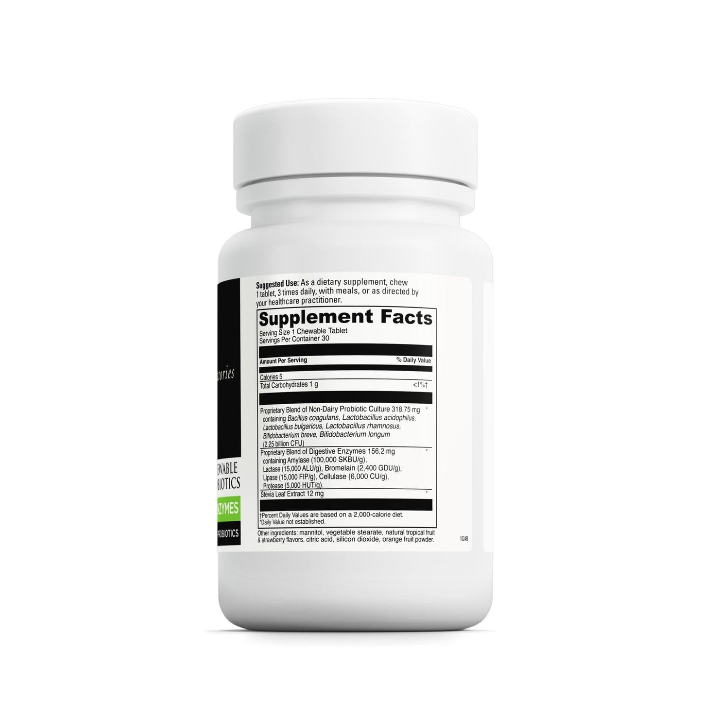 DaVinci Mega Probiotic ND with Digestive Enzymes Chewable - 30 Tablets