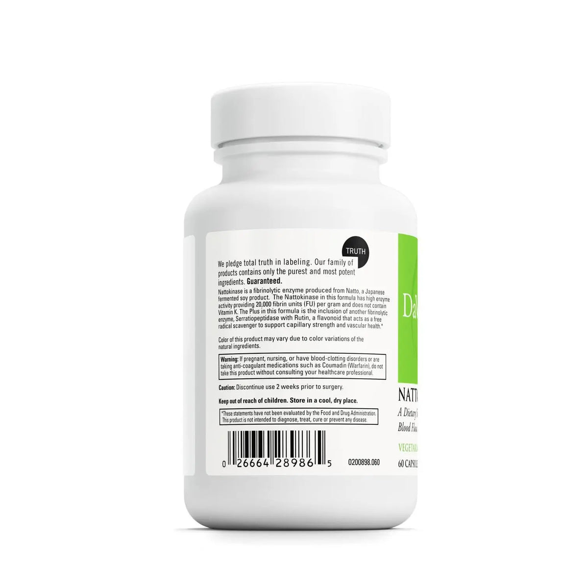 DAVINCI Labs Nattokinase Plus — High-Potency Nattokinase + Antioxidant Support for Circulation | Gluten Free, 60 Veg Capsules BritishVita | Premium UK Vitamins & Wellness Supplements