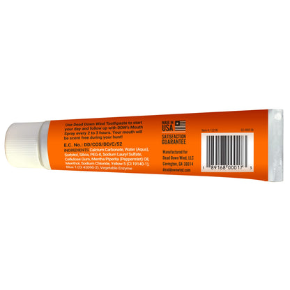 Dead Down Wind Toothpaste - Odor Control, Mint Flavor (3.5 oz) - USA Made