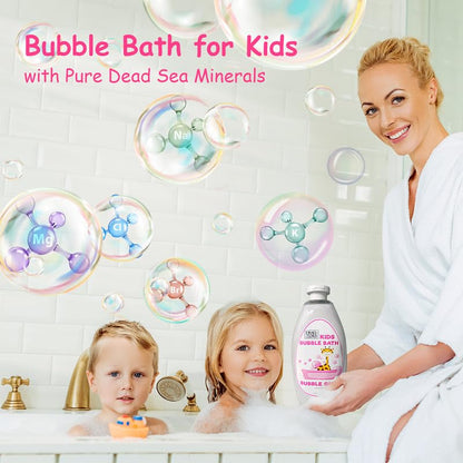 Dead Sea Collection Bubble Bath for Kids - Bubble Gum Scent, 2 x 33.8 fl oz