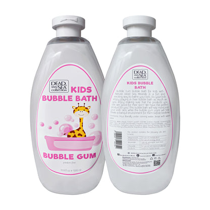 Dead Sea Collection Bubble Bath for Kids - Bubble Gum Scent, 2 x 33.8 fl oz