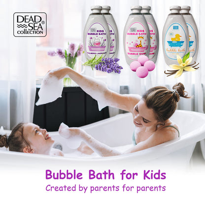 Dead Sea Collection Bubble Bath for Kids with Lavender – 2 x 33.8 fl oz (67.6 fl oz total)