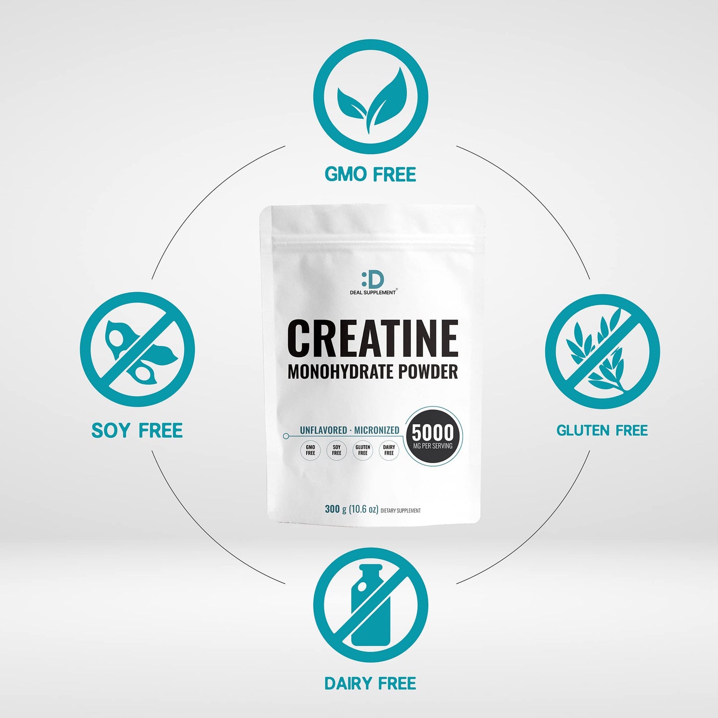 Deal Supplement Instant Creatine Monohydrate Powder | 120 Servings (2 Pack) – Micronized, Unflavored