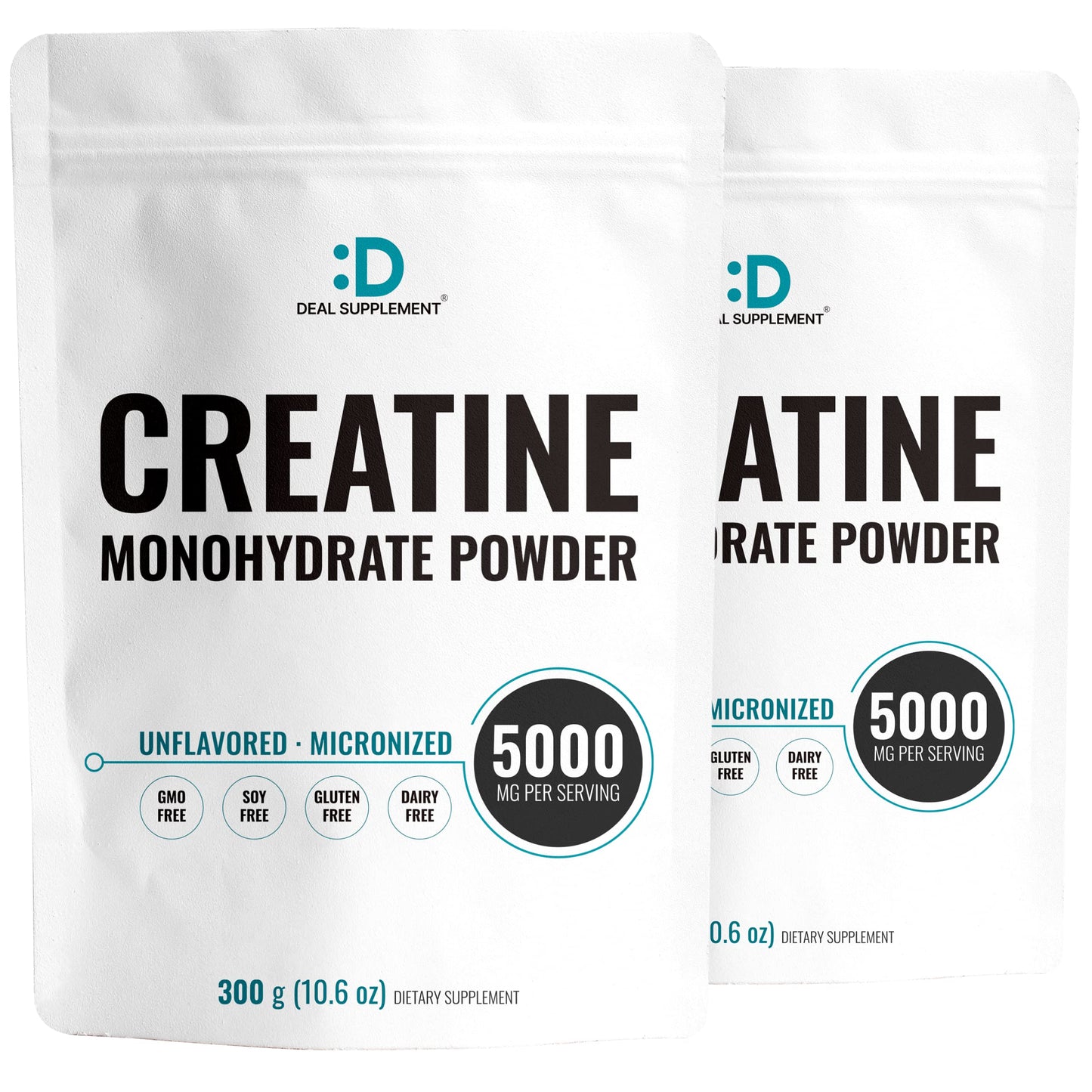 Deal Supplement Instant Creatine Monohydrate Powder | 120 Servings (2 Pack) – Micronized, Unflavored