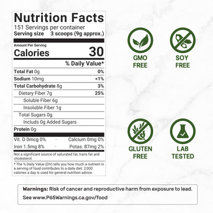 DEAL SUPPLEMENT Organic Psyllium Husk Powder 3lbs | Gut Health & Digestive Fiber