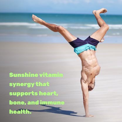 DEAL SUPPLEMENT Vitamin D3 2000 IU + K2 MK7 50mcg Softgels – 2-in-1 Coconut Carrier for Heart, Bone, Teeth & Immune Health