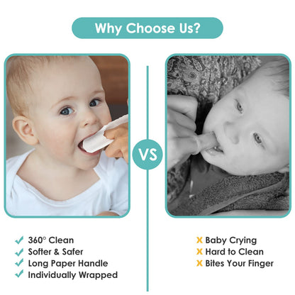 Dearlomum Toddler Baby Dry Wipes & Tongue Cleaner – 60Pcs (0-36 Months)