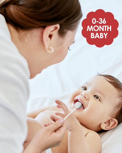 Dearlomum Upgraded 32PCS Baby Tongue Cleaner – Disposable Newborn Toothbrush & Oral Cleaning Stick (0–36 Months)